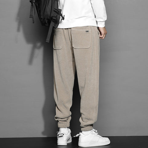 Men's Drawstring Workout Plus Size Basic Jogger Fleece Pants