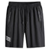 Men's Drawstrings Workout Basketball Shorts with Zipper Pockets
