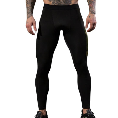 Men's Dry Fit Athletic Tights Compression Pants with Pocket