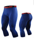 Men's Dry Fit Capri Compression Pants Workout Running Leggings