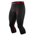 Men's Dry Fit Capri Compression Pants Workout Running Leggings