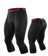 Men's Dry Fit Capri Compression Pants Workout Running Leggings