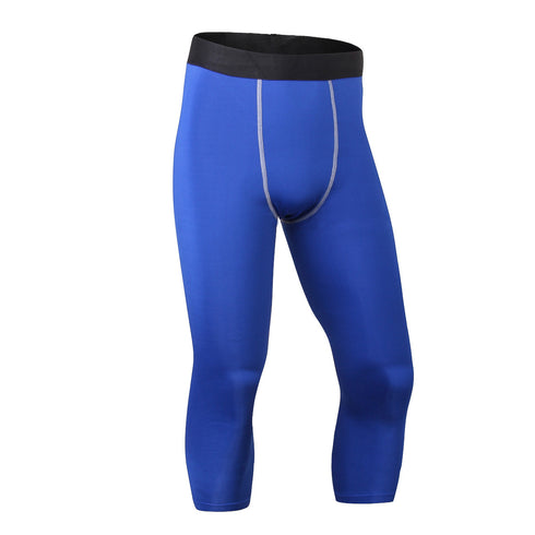 Men's Dry Fit Capri Workout Leggings Compression Pants