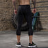 Men's Dry Fit Capri Workout Leggings Compression Pants