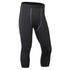 Men's Dry Fit Capri Workout Leggings Compression Pants