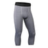 Men's Dry Fit Capri Workout Leggings Compression Pants