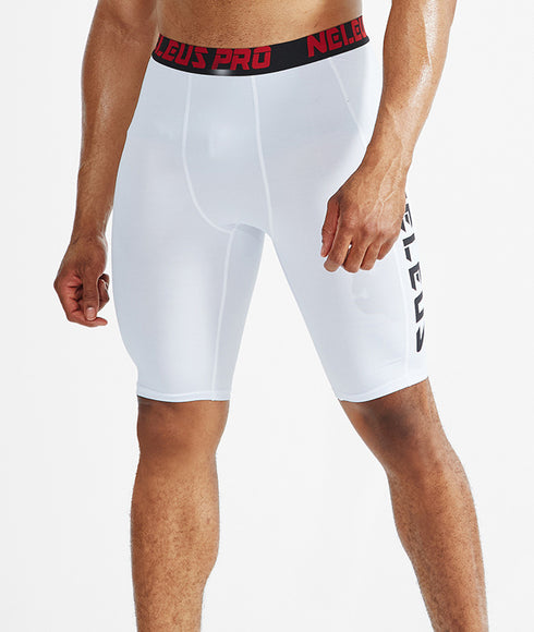 Men's Dry Fit Professional Athletic Compression Shorts with Pocket