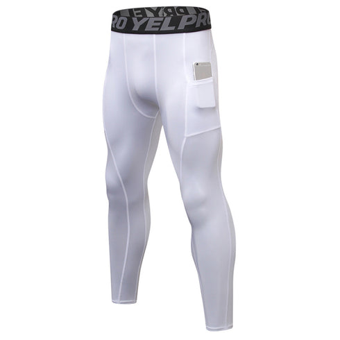 Men's Dry Fit Running Leggings Tights Workout Compression Pants