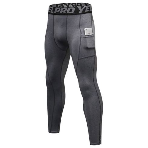 Men's Dry Fit Running Leggings Tights Workout Compression Pants