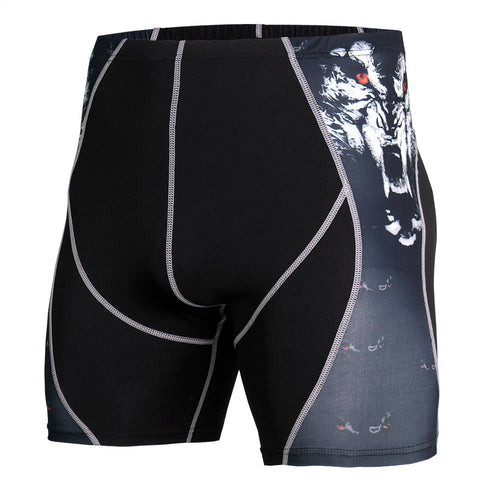 Men's Elastic Dry Fit Professional Sweat Compression Shorts