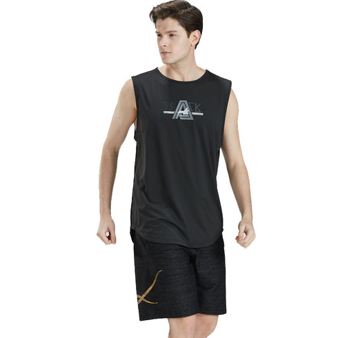 Men's Elastic Waist Breathable Running Exercise Shorts