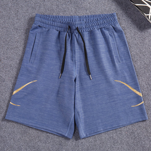 Men's Elastic Waist Breathable Running Exercise Shorts