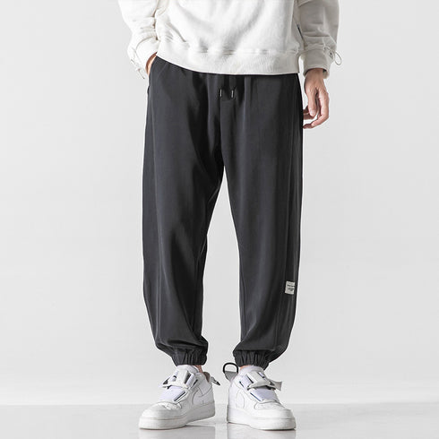 Men's Elastic Waist Fleece-Lined Harem Plus Size Joggers