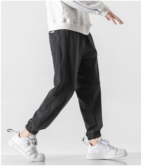 Men's Elastic Waist Fleece-Lined Harem Plus Size Joggers