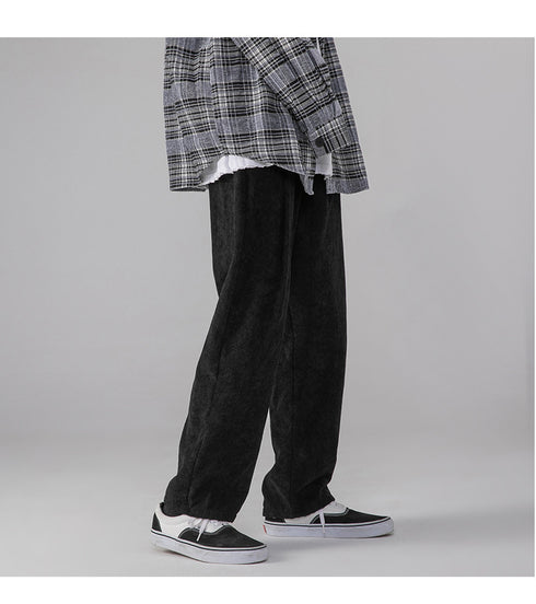 Men's Elastic Waist Straight Leg Joggers Pants
