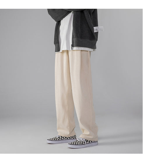 Men's Elastic Waist Straight Leg Joggers Pants