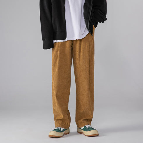 Men's Elastic Waist Straight Leg Joggers Pants