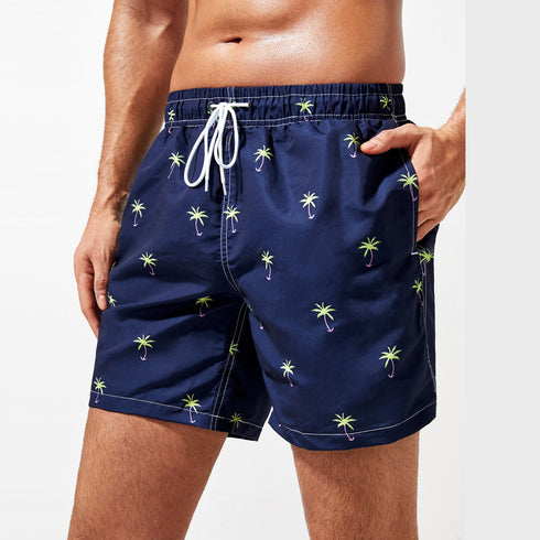 Men's Elastic Waist Stretch Quick Dry Surf Board Shorts