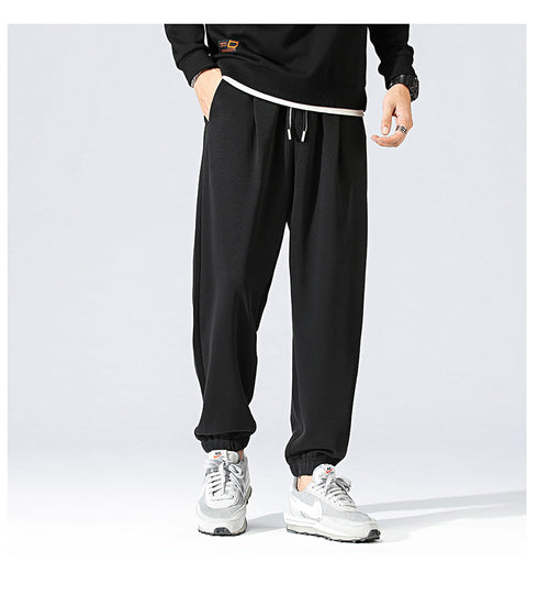 Men's Elastic Waistband Plus Size Fleece Joggers