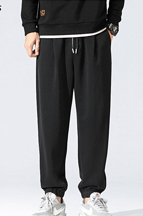 Men's Elastic Waistband Plus Size Fleece Joggers