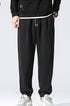 Men's Elastic Waistband Plus Size Fleece Joggers