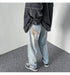 Men's Fashion Big Loose Relaxed Straight-Leg Jeans