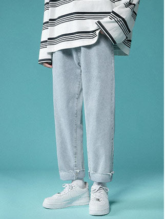 Men's Fashion Comfort Straight Fit Denim Jeans