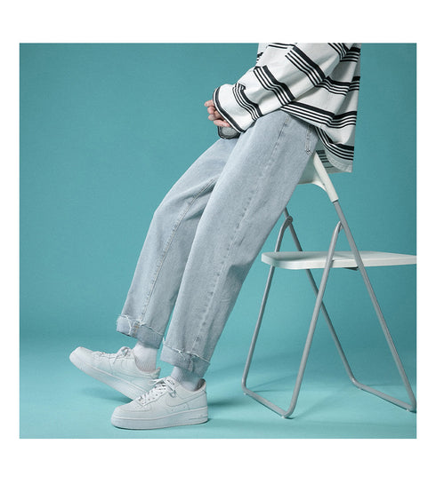 Men's Fashion Comfort Straight Fit Denim Jeans