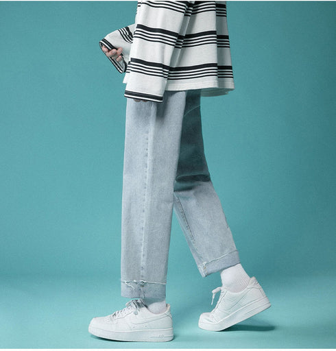 Men's Fashion Comfort Straight Fit Denim Jeans