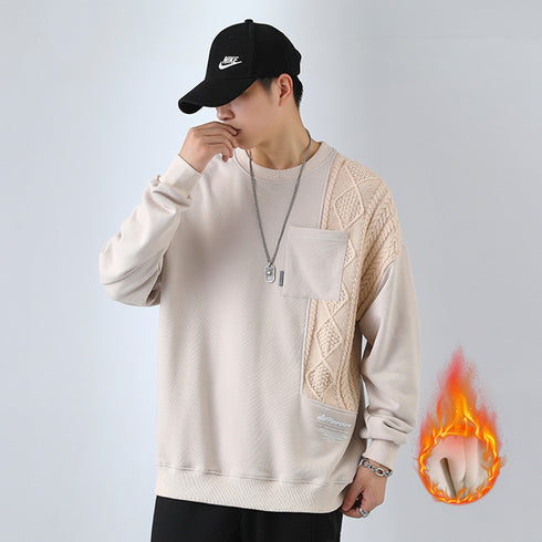 Men's Fashion Long Sleeve Sweater Crewneck Sweatshirt