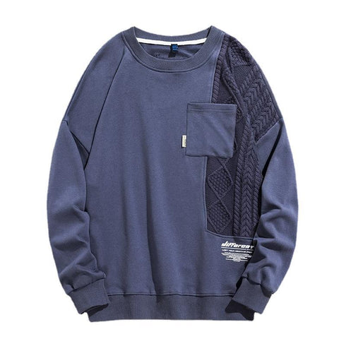 Men's Fashion Long Sleeve Sweater Crewneck Sweatshirt