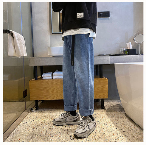 Men's Fashion Loose Denim Work Zipper Jeans