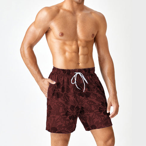 Men's Fashion Printed Quick Dry Casual Swim-Trunk