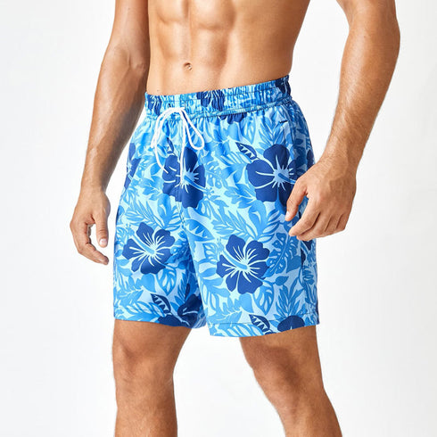 Men's Fashion Printed Quick Dry Casual Swim-Trunk