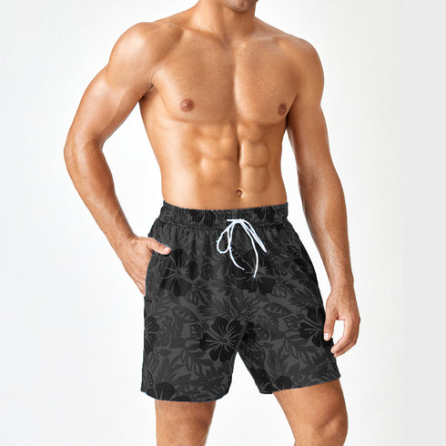 Men's Fashion Printed Quick Dry Casual Swim-Trunk