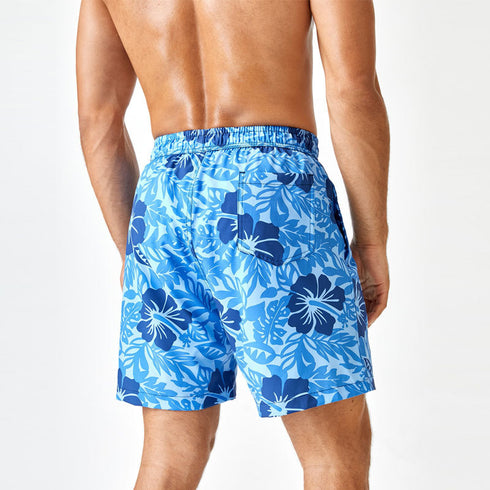 Men's Fashion Printed Quick Dry Casual Swim-Trunk