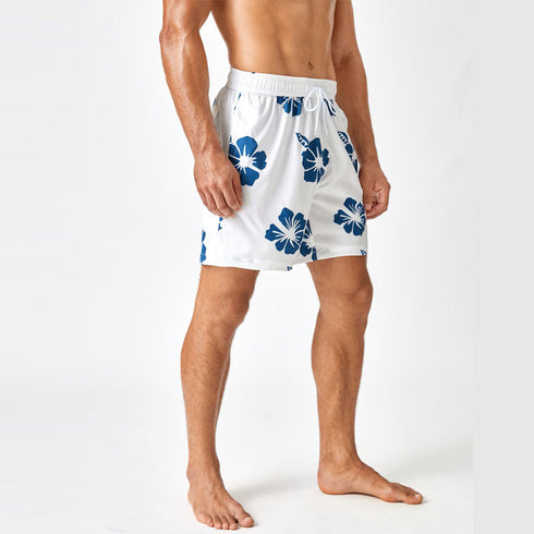 Men's Fashion Printed Quick Dry Casual Swim-Trunk