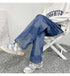 Men's Fashion Straight Wide-Leg Loose Relaxed Denim Jeans