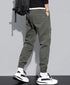Men's Fleece-Lined Elastic Waist Harem Straight Leg Joggers