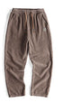 Men's Straight Leg Drawstring Basic Jogger Fleece Pants