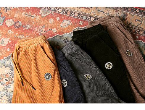 Men's Straight Leg Drawstring Basic Jogger Fleece Pants