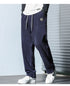 Men's Straight Leg Drawstring Basic Jogger Fleece Pants