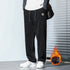 Men's Straight Leg Drawstring Basic Jogger Fleece Pants