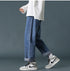 Men's Fleece-Lined Straight Wide Leg Denim Jeans
