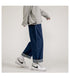 Men's Fleece-Lined Straight fit Solid Color Loose Denim Work Jeans