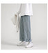 Men's Fleece-Lined Straight fit Solid Color Loose Denim Work Jeans