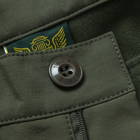 Men's Thick Cargo Pants with Multi Pockets