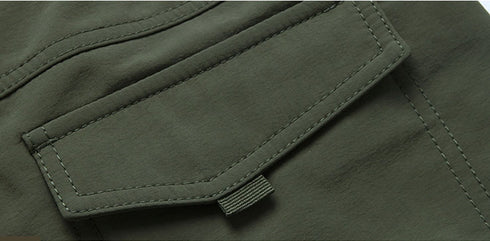 Men's Thick Cargo Pants with Multi Pockets
