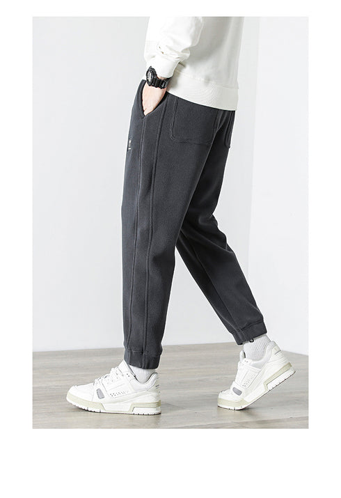 Men's Plus Size Fleece Joggers for Men Drawstring Sweatpants
