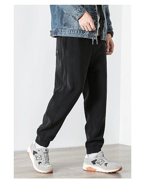 Men's Plus Size Fleece Joggers for Men Drawstring Sweatpants